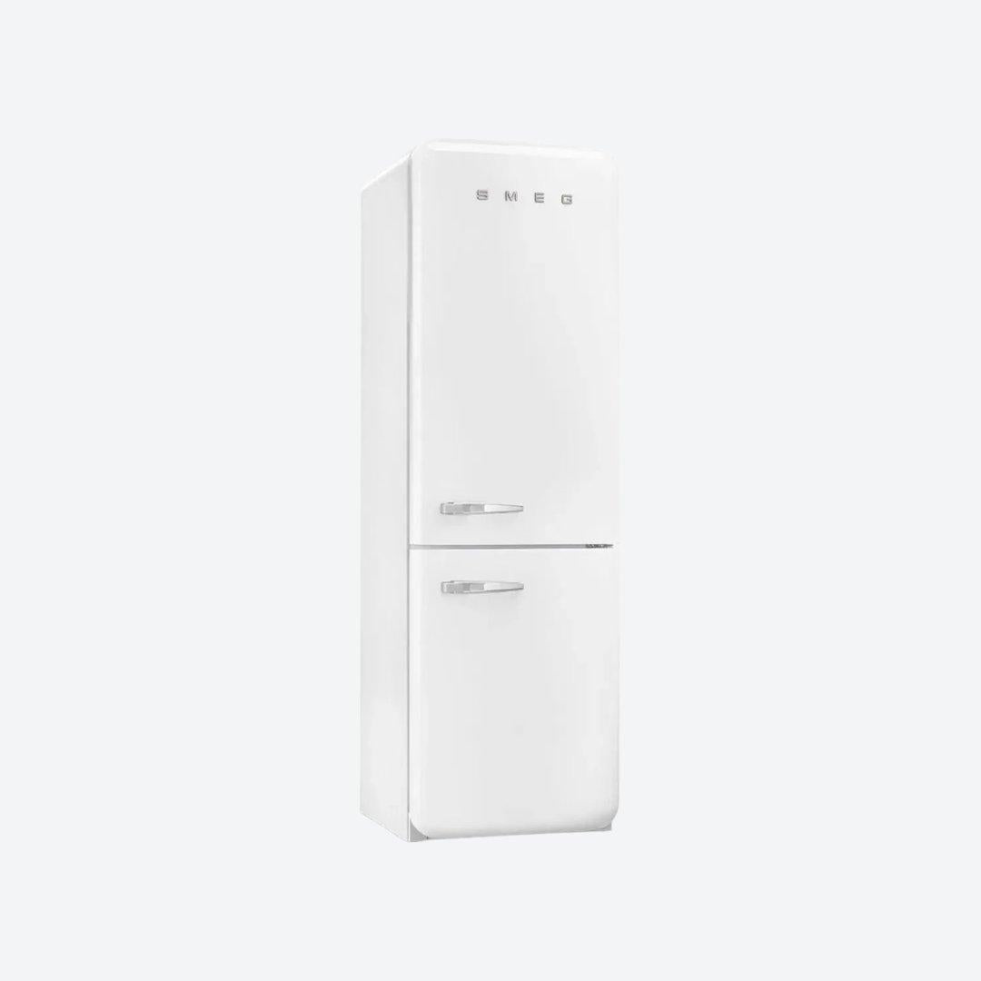 Refrigerador retro Smeg de 24 pulgadas con congelador inferior en rojo, negro, crema o blanco