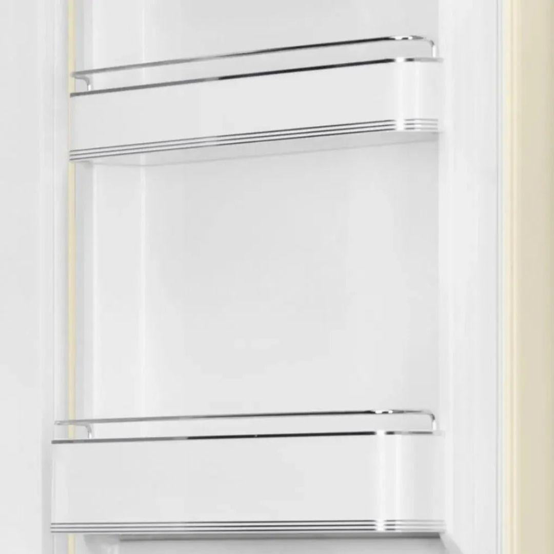Refrigerador retro Smeg de 24 pulgadas con congelador inferior en rojo, negro, crema o blanco
