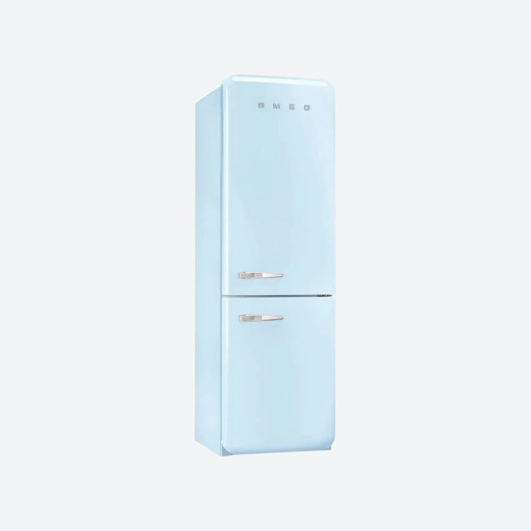 Refrigerador retro Smeg de 24 pulgadas con congelador inferior en rojo, negro, crema o blanco