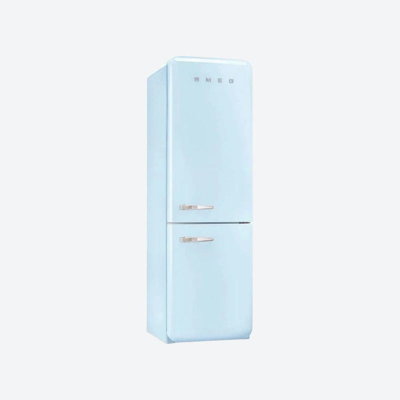Refrigerador retro Smeg de 24 pulgadas con congelador inferior en rojo, negro, crema o blanco