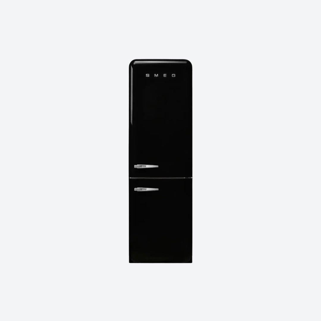Refrigerador retro Smeg de 24 pulgadas con congelador inferior en rojo, negro, crema o blanco