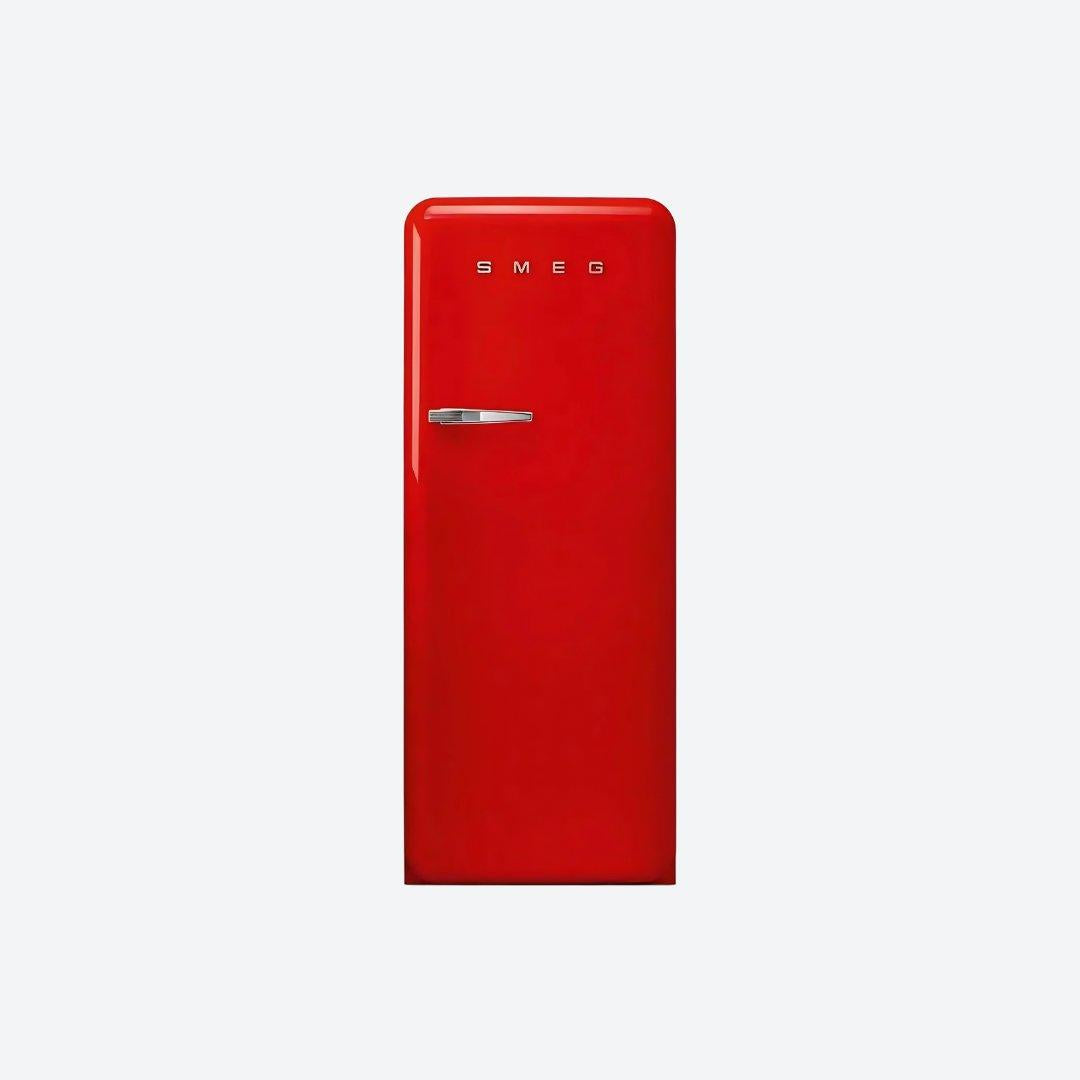 Refrigerador retro Smeg de 24 pulgadas en rojo, negro, crema o blanco con congelador interno