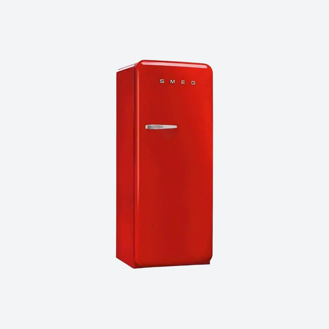 Refrigerador retro Smeg de 24 pulgadas en rojo, negro, crema o blanco con congelador interno
