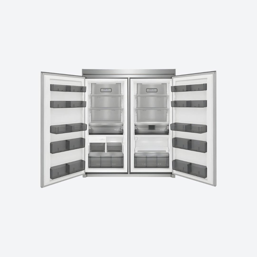 Sistema de columnas Frigidaire Professional con refrigerador, congelador y trim kit dual de 79 pulgadas