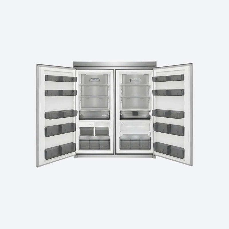 Sistema de columnas Frigidaire Professional con refrigerador, congelador y trim kit dual de 79 pulgadas