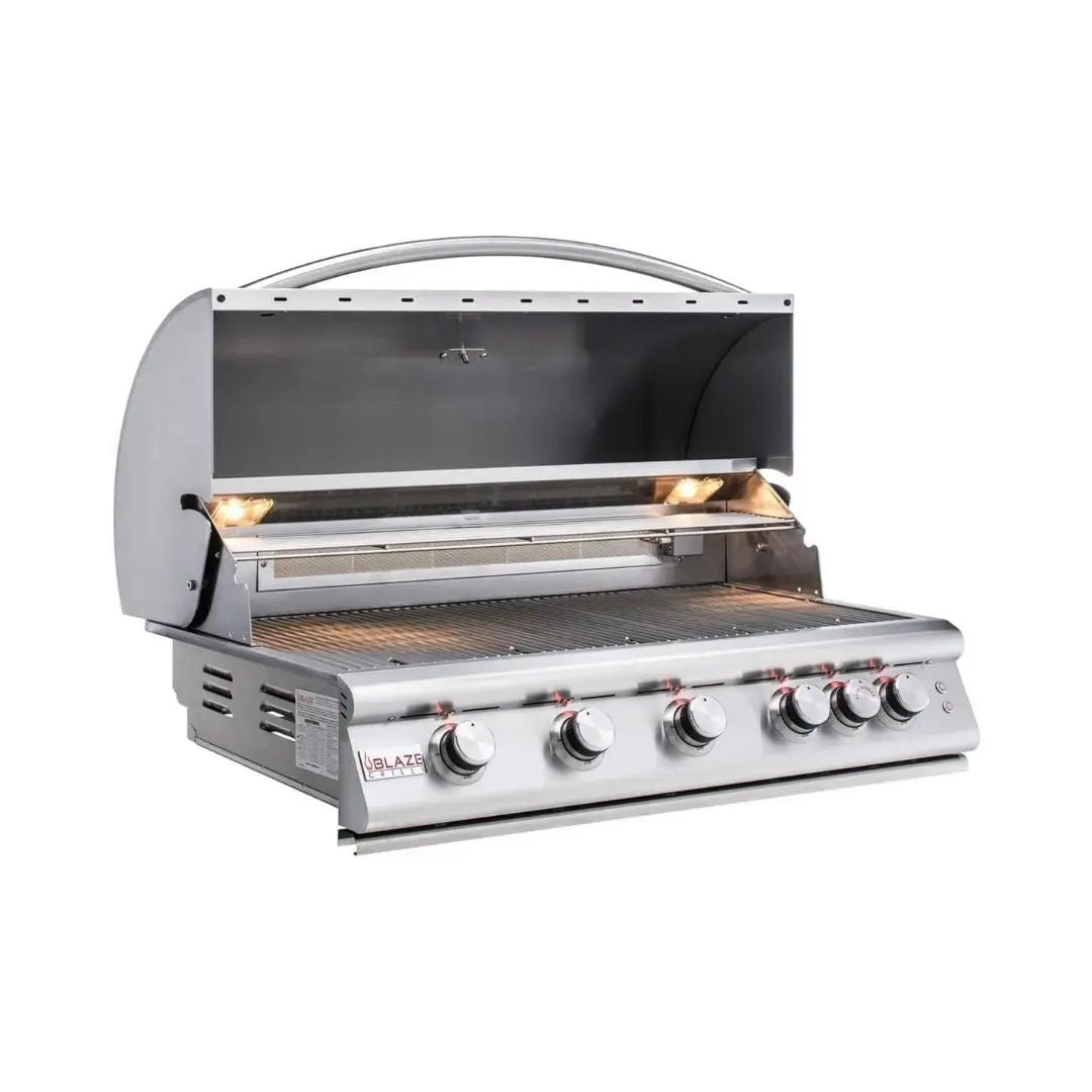 Asador LTE 5 quemadores con luces 40" BLAZE - jamesandstevenmx