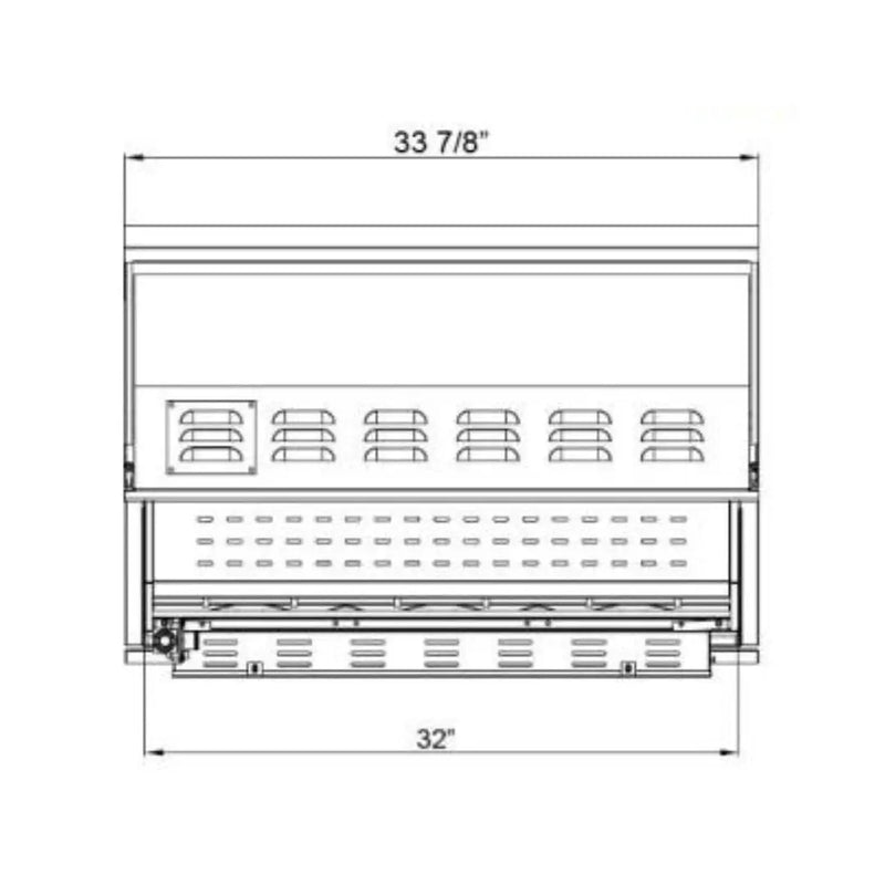 Asador 3 quemadores 34" BLAZE - jamesandstevenmx